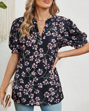 V-Neck Loose Short Sleeve Printed T-Shirt ??Comfortable & Trendy Casual Wear