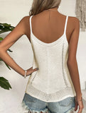 Knitted Hollow-Out Sleeveless Strappy Vest ??Boho Chic Summer Tank Top for Women