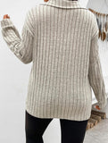 Plus Size Ribbed V-Neck Long Sleeve T-Shirt_CWTTL01112