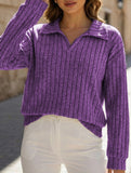 Plus Size Ribbed V-Neck Long Sleeve T-Shirt_CWTTL01112