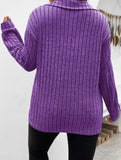Plus Size Ribbed V-Neck Long Sleeve T-Shirt_CWTTL01112