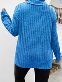 Plus Size Ribbed V-Neck Long Sleeve T-Shirt_CWTTL01112
