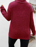 Plus Size Ribbed V-Neck Long Sleeve T-Shirt_CWTTL01112