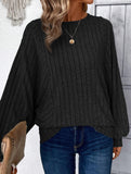 Plus Size Lantern Sleeve Casual Top_CWTTL01114
