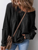 Casual patchwork loose women's sweatshirt_CWTTL01116
