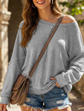Casual patchwork loose women's sweatshirt_CWTTL01116