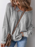Casual patchwork loose women's sweatshirt_CWTTL01116