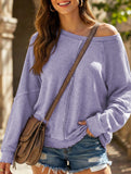 Casual patchwork loose women's sweatshirt_CWTTL01116