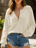 Casual button-down knit pullover sweater_CWTTL01117