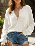 Casual button-down knit pullover sweater_CWTTL01117