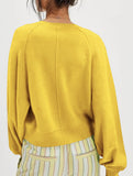 Casual button-down knit pullover sweater_CWTTL01117