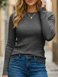 Thermal Mock Neck Slim Fit Long Sleeve Top
