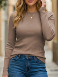 Thermal Mock Neck Slim Fit Long Sleeve Top