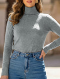 Faux Cashmere Warm Mock Neck Top