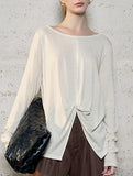 Tencel Linen Sun Protection Long Sleeve Top_CWTTL01211