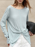 Tencel Linen Sun Protection Long Sleeve Top_CWTTL01211