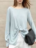 Tencel Linen Sun Protection Long Sleeve Top_CWTTL01211