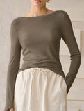 Tencel Wool Slim Fit Short Base Layer Top_CWTTL01219