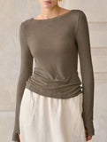 Tencel Wool Slim Fit Short Base Layer Top_CWTTL01219