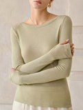 Tencel Wool Slim Fit Short Base Layer Top_CWTTL01219