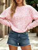 Printed Long Sleeve Crew Neck Sweatshirt_CWTTL01225