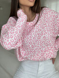 Printed Long Sleeve Crew Neck Sweatshirt_CWTTL01225