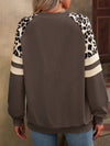 Leopard Colorblock Loose Sweatshirt_CWTTL01229