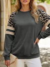 Leopard Colorblock Loose Sweatshirt_CWTTL01229