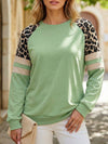 Leopard Colorblock Loose Sweatshirt_CWTTL01229