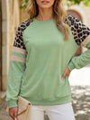 Leopard Colorblock Loose Sweatshirt_CWTTL01229