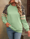 Leopard Colorblock Loose Sweatshirt_CWTTL01229