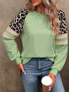 Leopard Colorblock Loose Sweatshirt_CWTTL01229