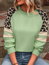 Leopard Colorblock Loose Sweatshirt_CWTTL01229