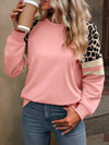 Leopard Colorblock Loose Sweatshirt_CWTTL01229