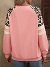 Leopard Colorblock Loose Sweatshirt_CWTTL01229