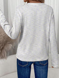 V Neck Pullover Long Sleeve Tee