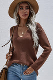 DEEP V NECK TOPS - Doublju