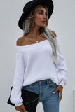 SEXY OFF SHOULDER SOLID COLOR TOP - Doublju