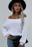 SEXY OFF SHOULDER SOLID COLOR TOP - Doublju