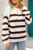 WOMENS STRIPE BASIC CASUAL TOP