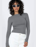 Women Long Sleeve Backless Tight T Shirt_Cwttl0933