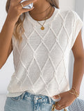 Solid Cable Knit Batwing Sleeve Sweater