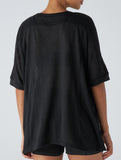 Oversized Knit Crew Neck Tee