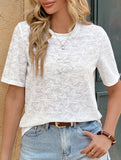 Textured Bow Jacquard Tee