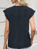 Jacquard Crewneck Loose Tee