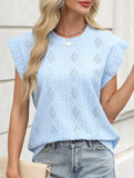 Jacquard Crewneck Loose Tee