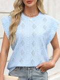 Jacquard Crewneck Loose Tee