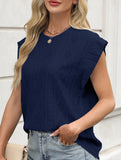 Jacquard Crewneck Loose Tee