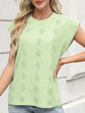 Jacquard Crewneck Loose Tee