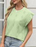 Jacquard Crewneck Loose Tee